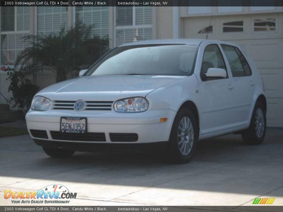 2003 Volkswagen Golf GL TDI 4 Door Candy White / Black Photo #1