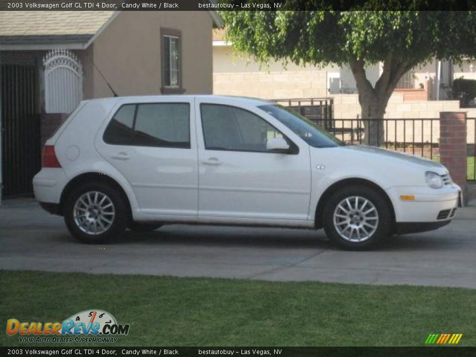 2003 Volkswagen Golf GL TDI 4 Door Candy White / Black Photo #14