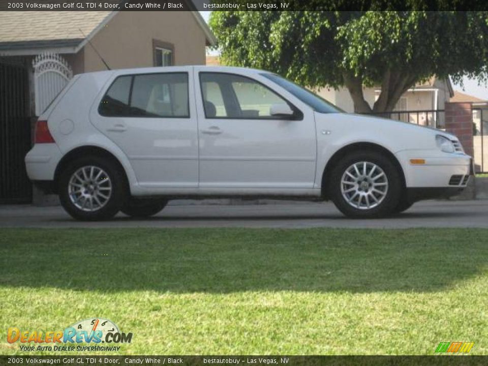 2003 Volkswagen Golf GL TDI 4 Door Candy White / Black Photo #15