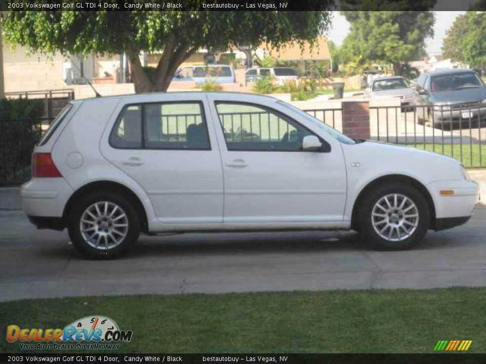 2003 Volkswagen Golf GL TDI 4 Door Candy White / Black Photo #16