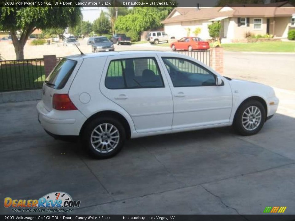 2003 Volkswagen Golf GL TDI 4 Door Candy White / Black Photo #17