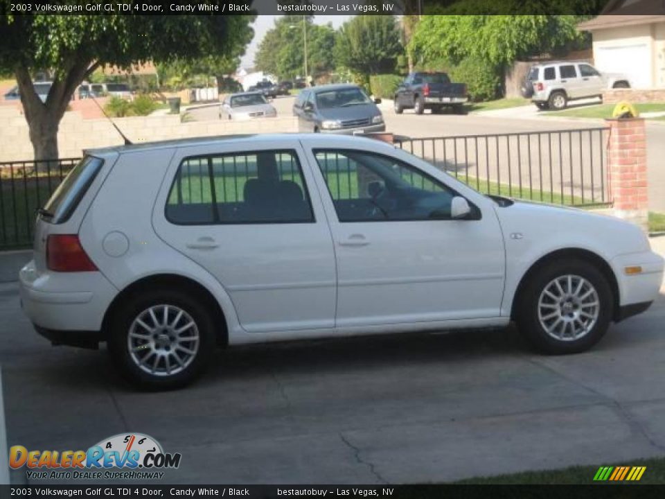 2003 Volkswagen Golf GL TDI 4 Door Candy White / Black Photo #18