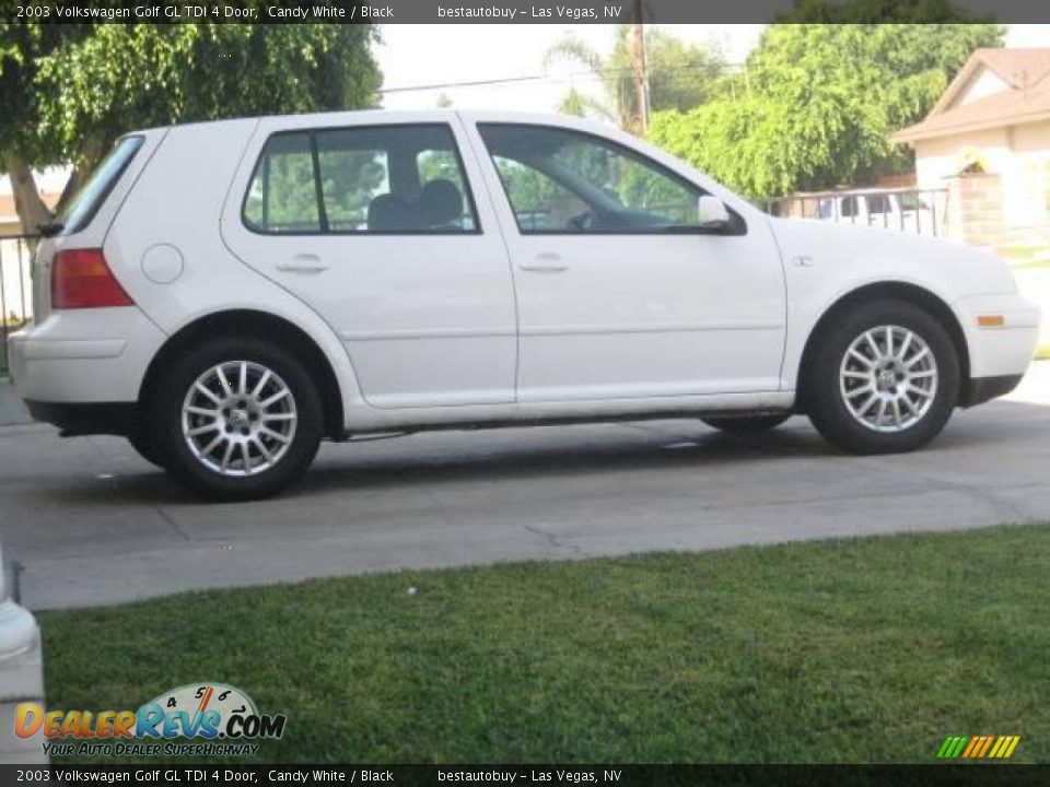 2003 Volkswagen Golf GL TDI 4 Door Candy White / Black Photo #19