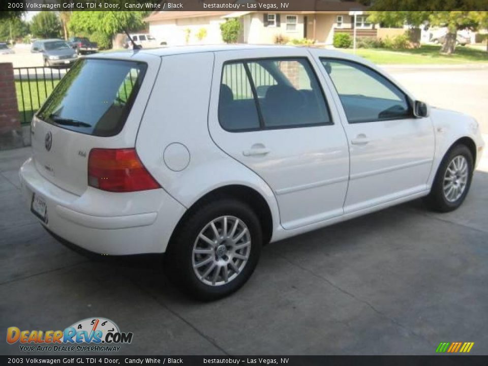 2003 Volkswagen Golf GL TDI 4 Door Candy White / Black Photo #20