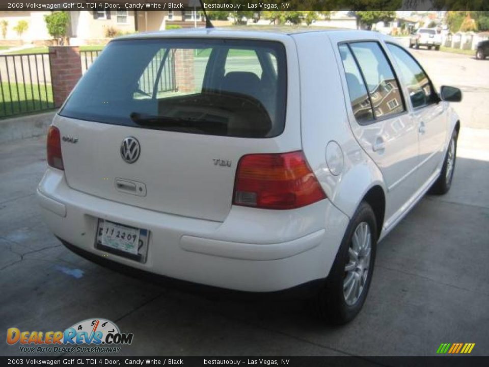 2003 Volkswagen Golf GL TDI 4 Door Candy White / Black Photo #21