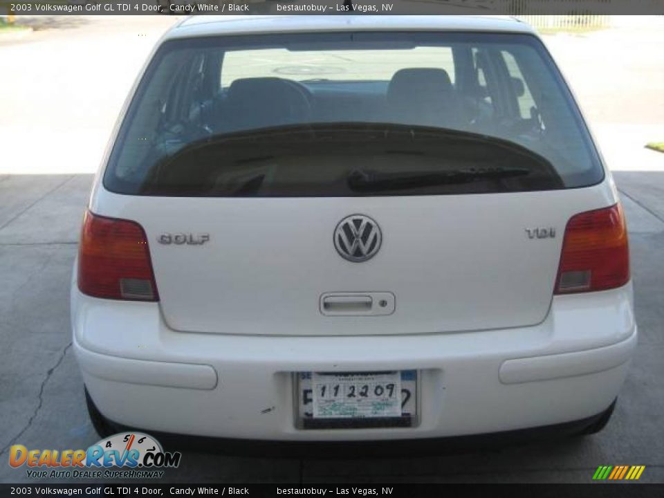 2003 Volkswagen Golf GL TDI 4 Door Candy White / Black Photo #24