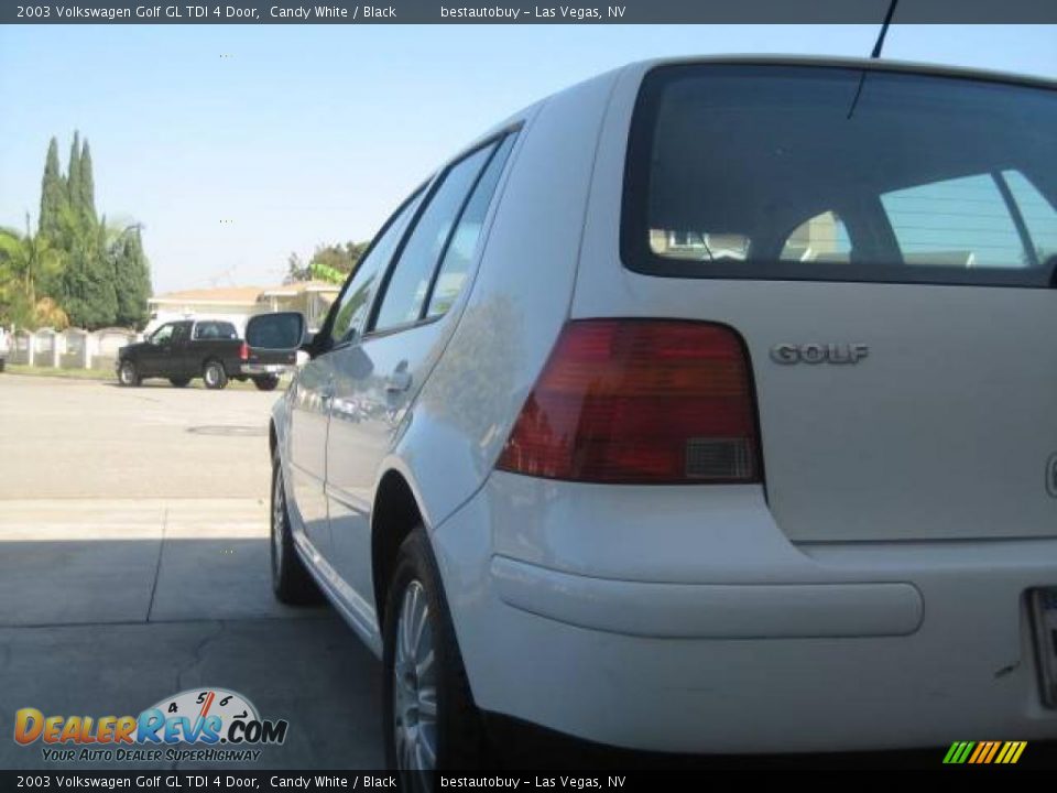 2003 Volkswagen Golf GL TDI 4 Door Candy White / Black Photo #26