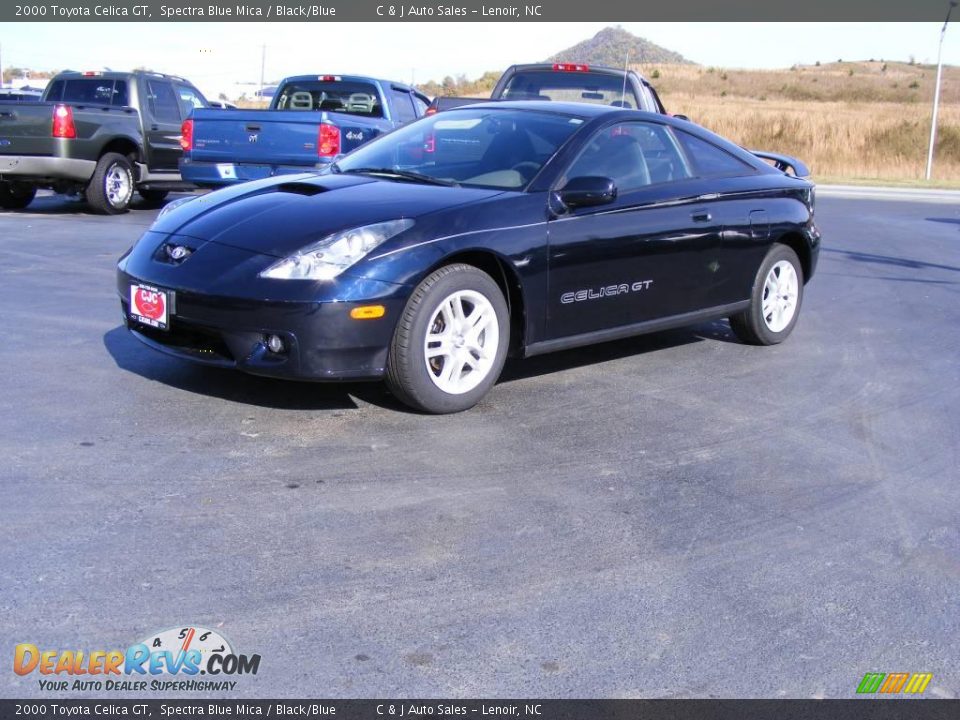 2000 Toyota Celica GT Spectra Blue Mica / Black/Blue Photo #1