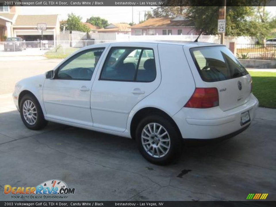 2003 Volkswagen Golf GL TDI 4 Door Candy White / Black Photo #27