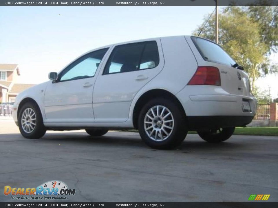 2003 Volkswagen Golf GL TDI 4 Door Candy White / Black Photo #28