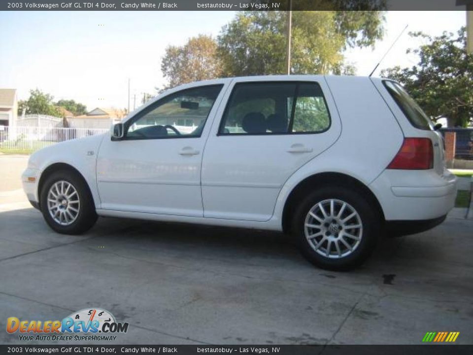 2003 Volkswagen Golf GL TDI 4 Door Candy White / Black Photo #29