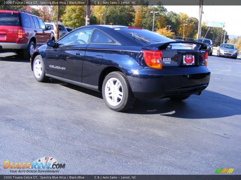 2000 Toyota Celica GT Spectra Blue Mica / Black/Blue Photo #4