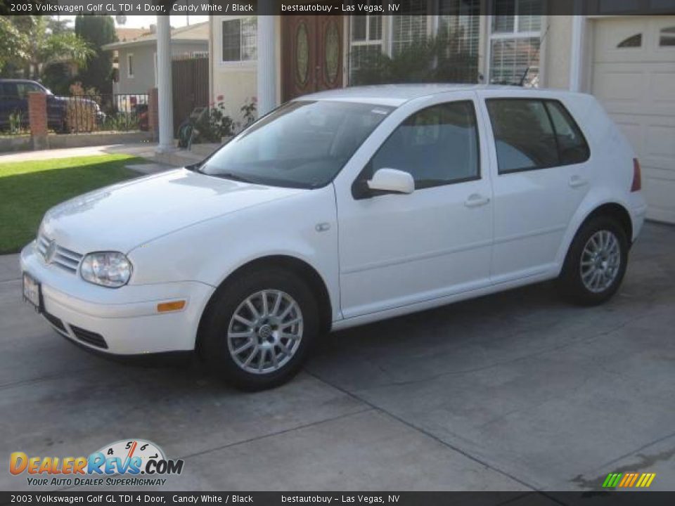 2003 Volkswagen Golf GL TDI 4 Door Candy White / Black Photo #30