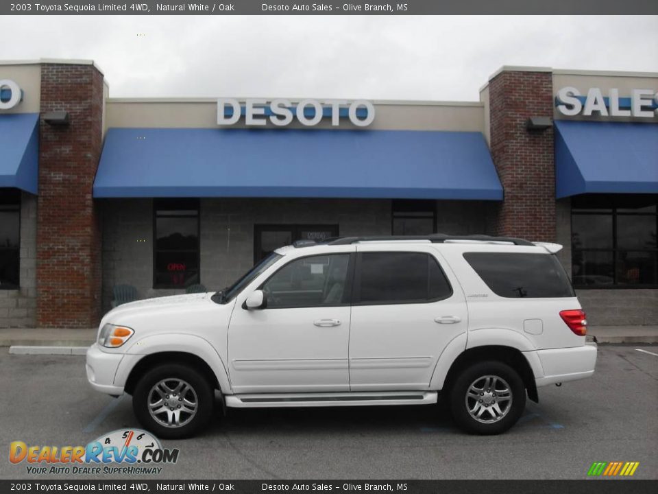 2003 Toyota Sequoia Limited 4WD Natural White / Oak Photo #1