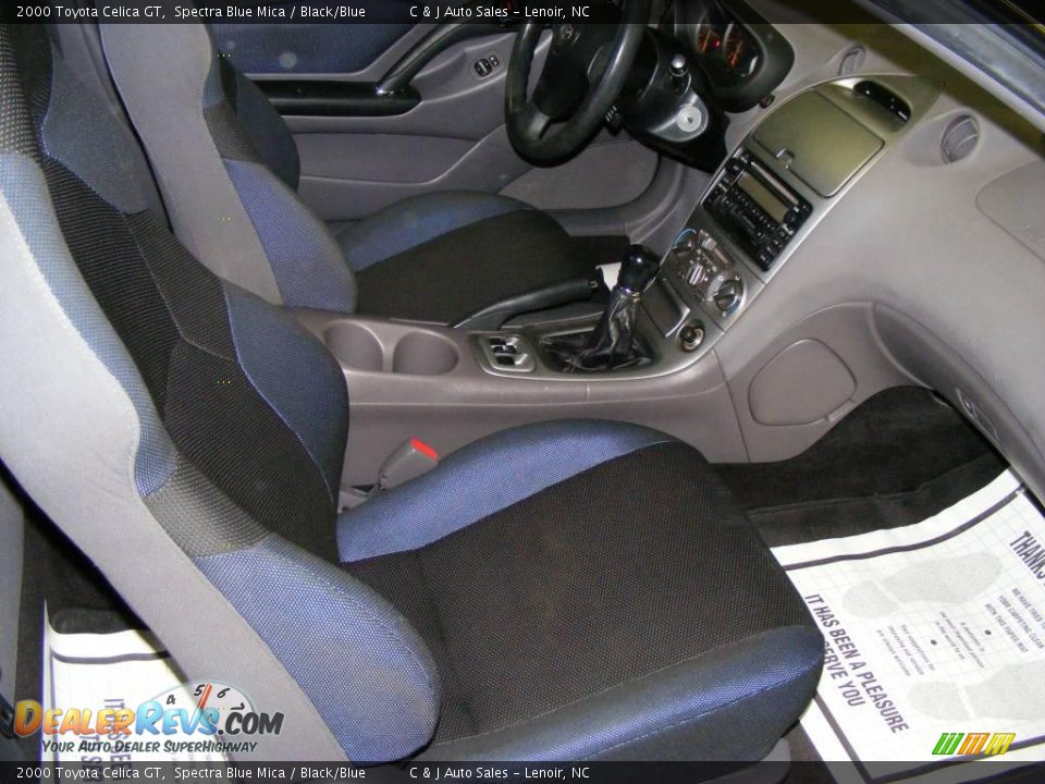 2000 Toyota Celica GT Spectra Blue Mica / Black/Blue Photo #7