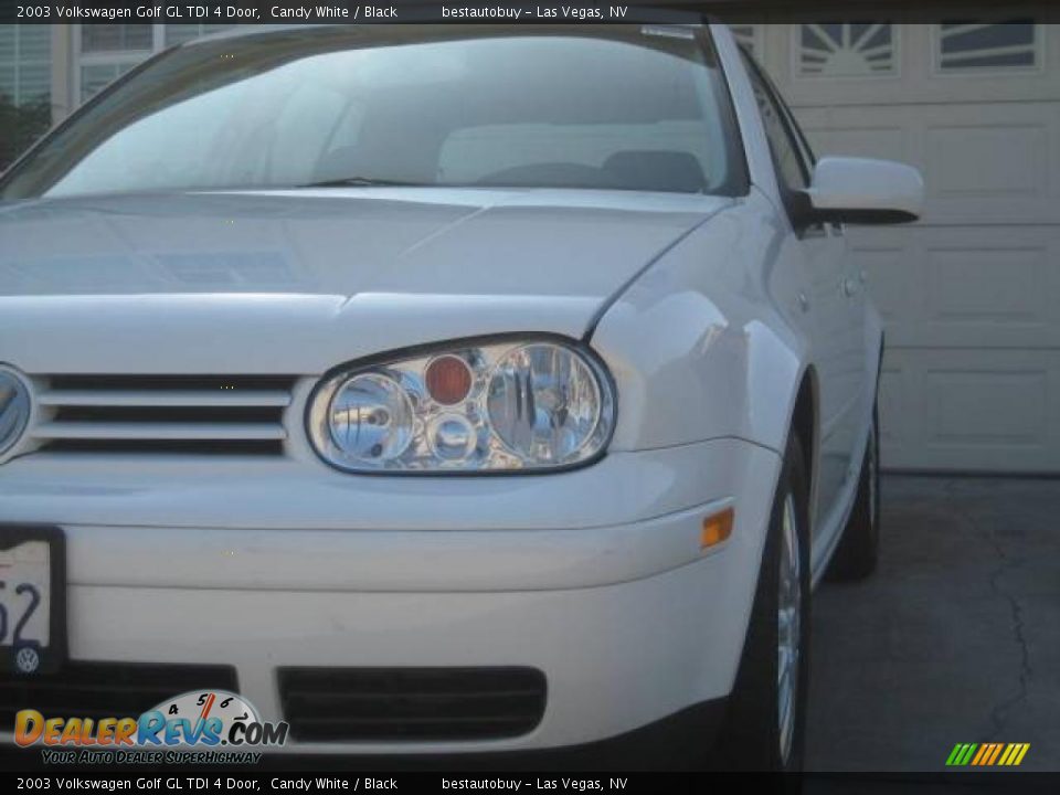 2003 Volkswagen Golf GL TDI 4 Door Candy White / Black Photo #34