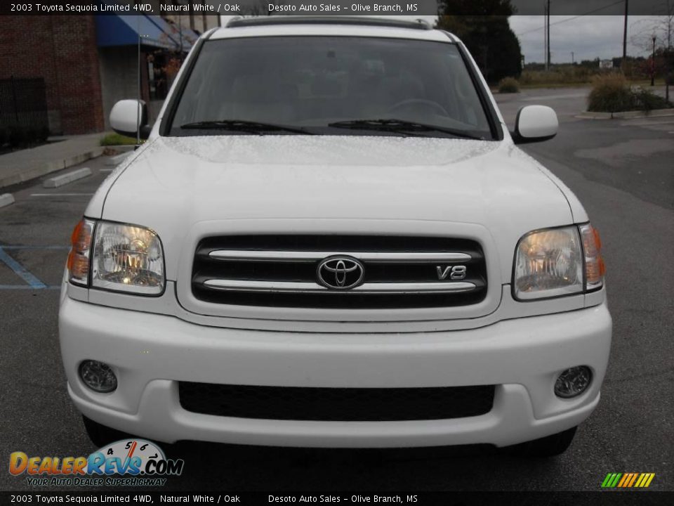 2003 Toyota Sequoia Limited 4WD Natural White / Oak Photo #3