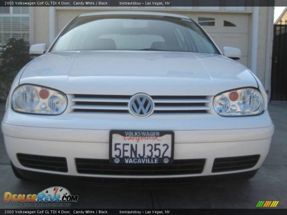 2003 Volkswagen Golf GL TDI 4 Door Candy White / Black Photo #35