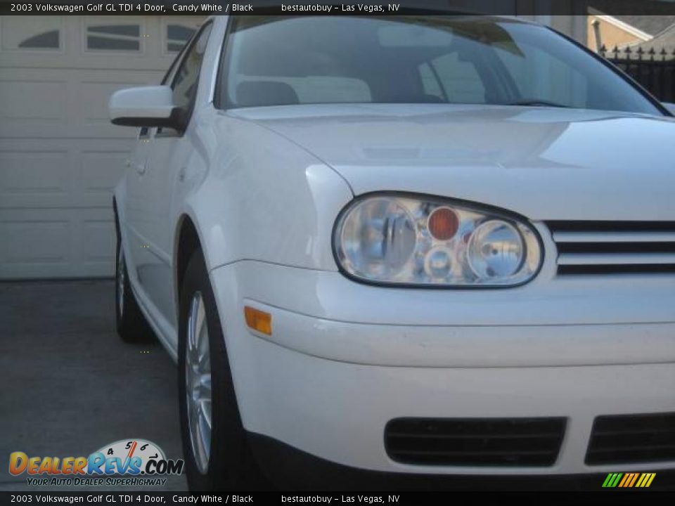 2003 Volkswagen Golf GL TDI 4 Door Candy White / Black Photo #36