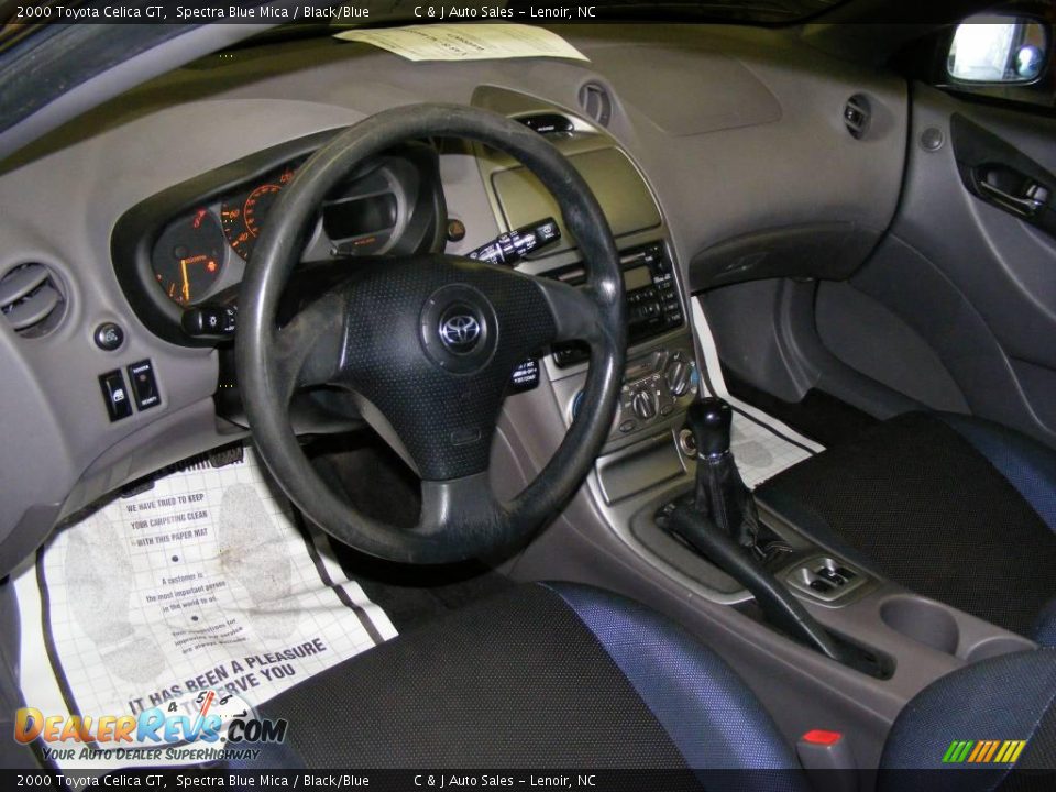 2000 Toyota Celica GT Spectra Blue Mica / Black/Blue Photo #10