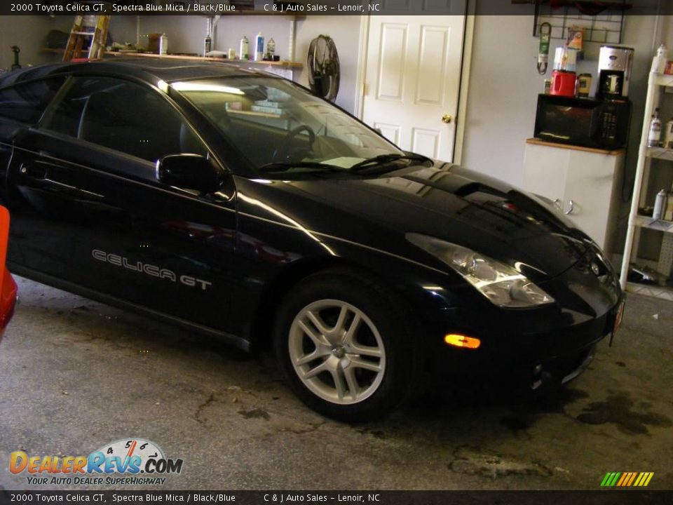 2000 Toyota Celica GT Spectra Blue Mica / Black/Blue Photo #11