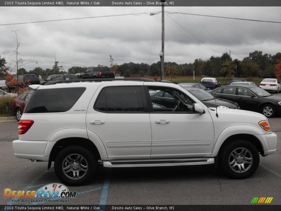 2003 Toyota Sequoia Limited 4WD Natural White / Oak Photo #5