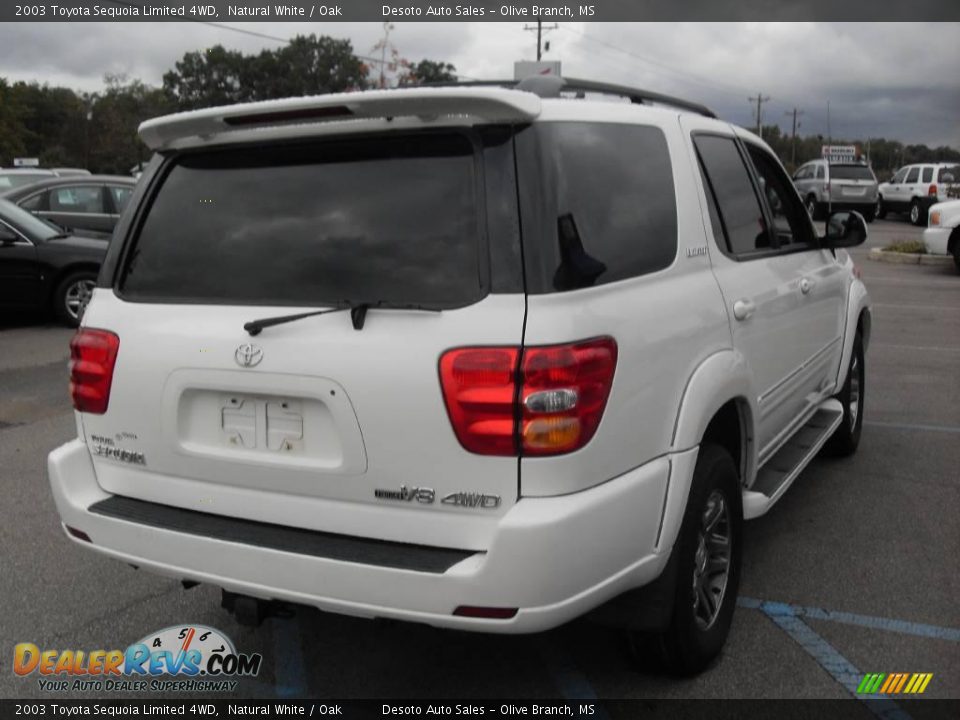 2003 Toyota Sequoia Limited 4WD Natural White / Oak Photo #6