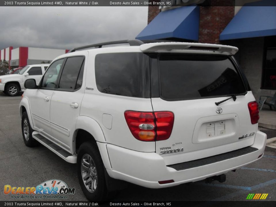 2003 Toyota Sequoia Limited 4WD Natural White / Oak Photo #8