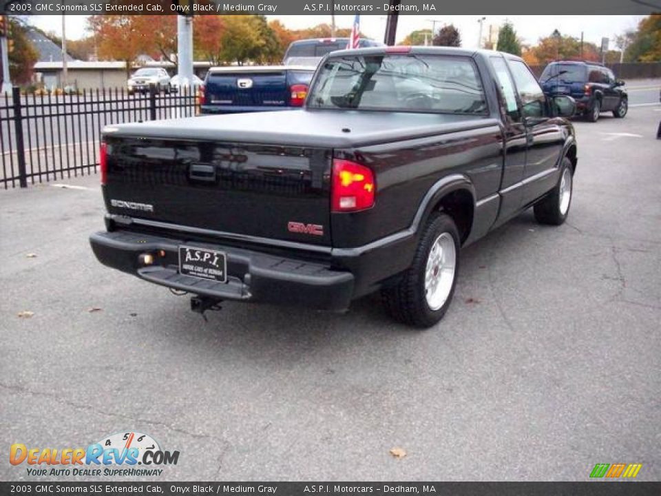 2003 GMC Sonoma SLS Extended Cab Onyx Black / Medium Gray Photo #5