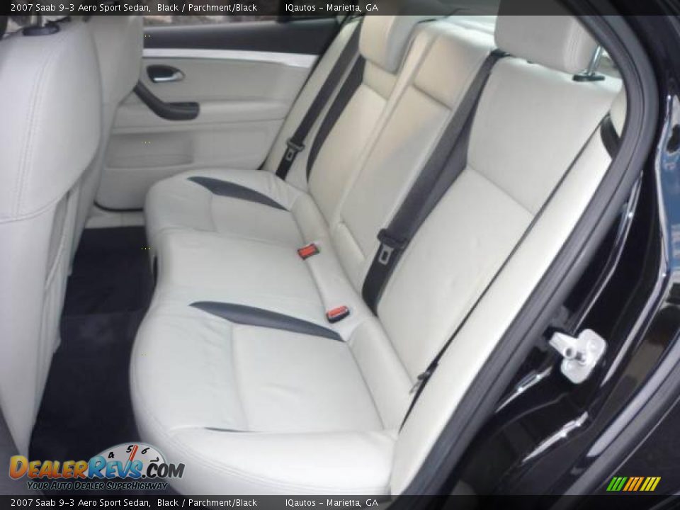 2007 Saab 9-3 Aero Sport Sedan Black / Parchment/Black Photo #9