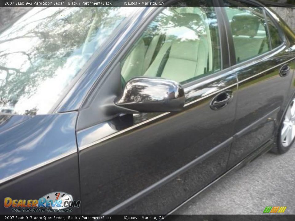 2007 Saab 9-3 Aero Sport Sedan Black / Parchment/Black Photo #13
