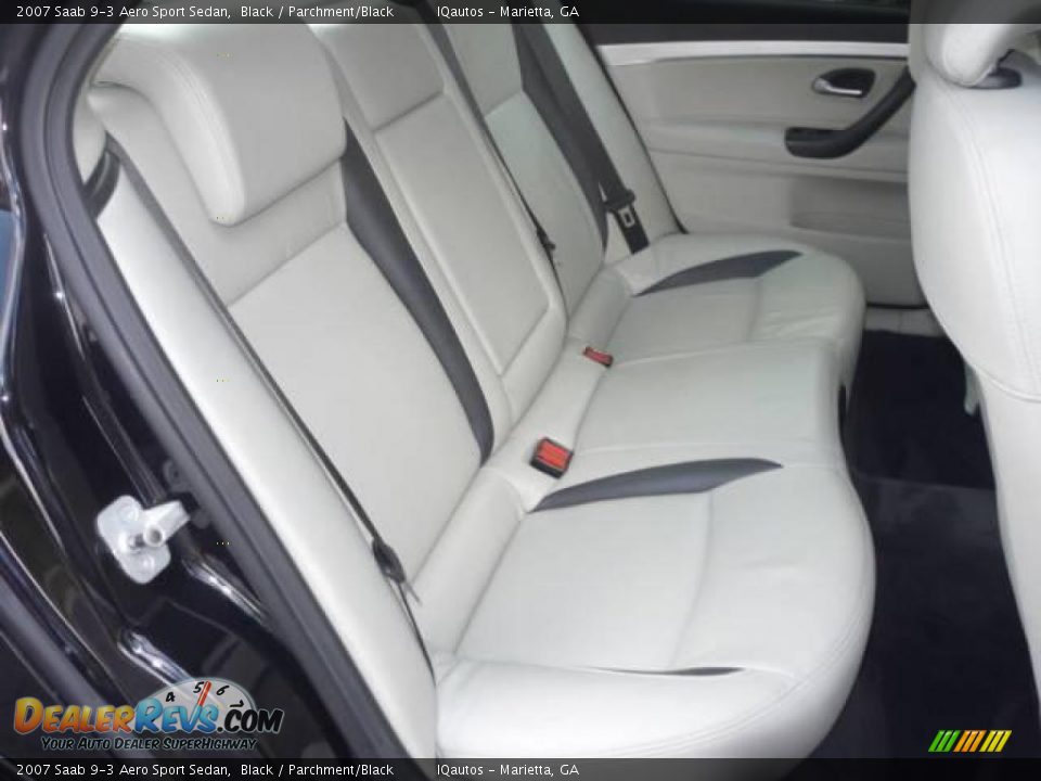 2007 Saab 9-3 Aero Sport Sedan Black / Parchment/Black Photo #18