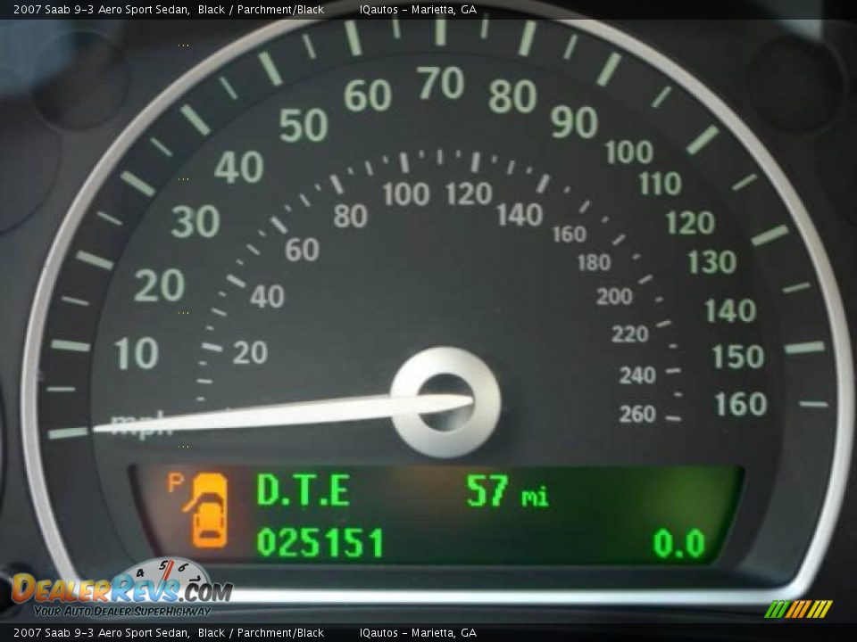 2007 Saab 9-3 Aero Sport Sedan Black / Parchment/Black Photo #19