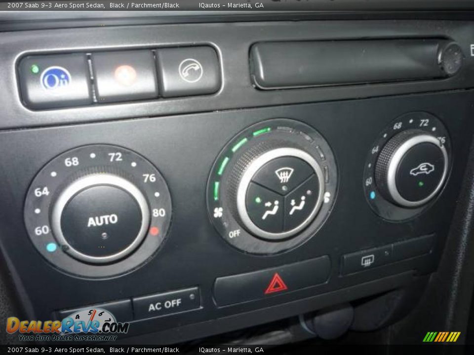 2007 Saab 9-3 Aero Sport Sedan Black / Parchment/Black Photo #22