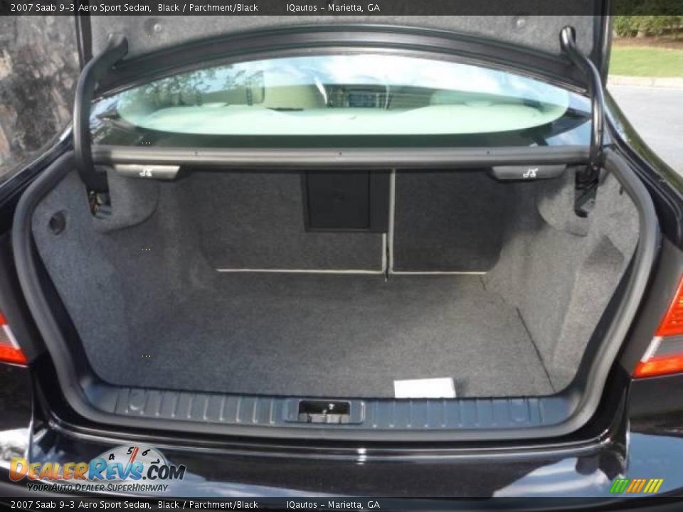2007 Saab 9-3 Aero Sport Sedan Black / Parchment/Black Photo #24