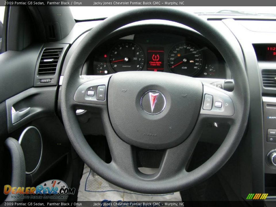 2009 Pontiac G8 Sedan Panther Black / Onyx Photo #12