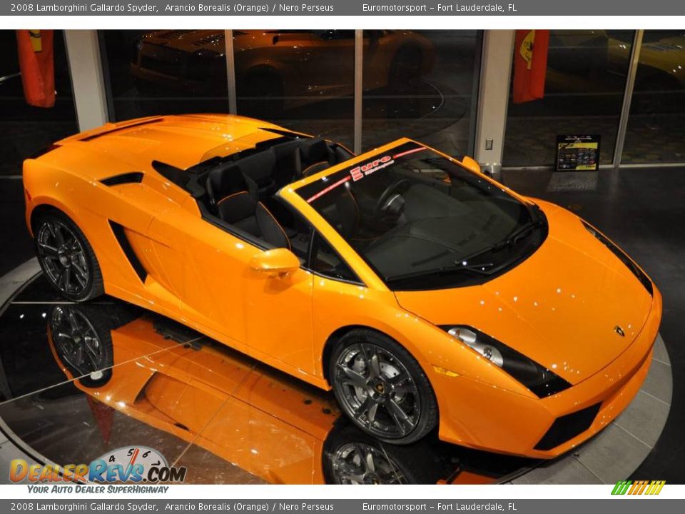2008 Lamborghini Gallardo Spyder Arancio Borealis (Orange) / Nero Perseus Photo #1