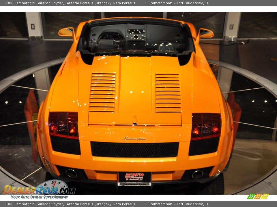 2008 Lamborghini Gallardo Spyder Arancio Borealis (Orange) / Nero Perseus Photo #6