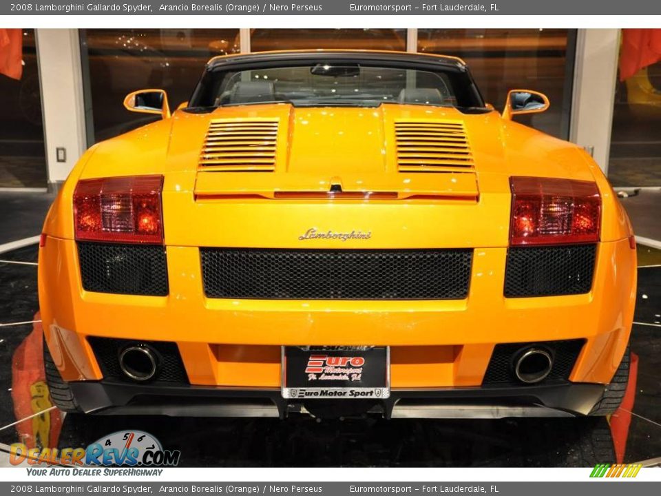 2008 Lamborghini Gallardo Spyder Arancio Borealis (Orange) / Nero Perseus Photo #11