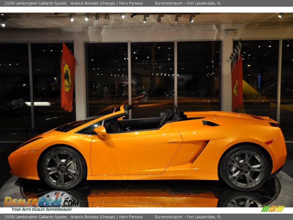 2008 Lamborghini Gallardo Spyder Arancio Borealis (Orange) / Nero Perseus Photo #20