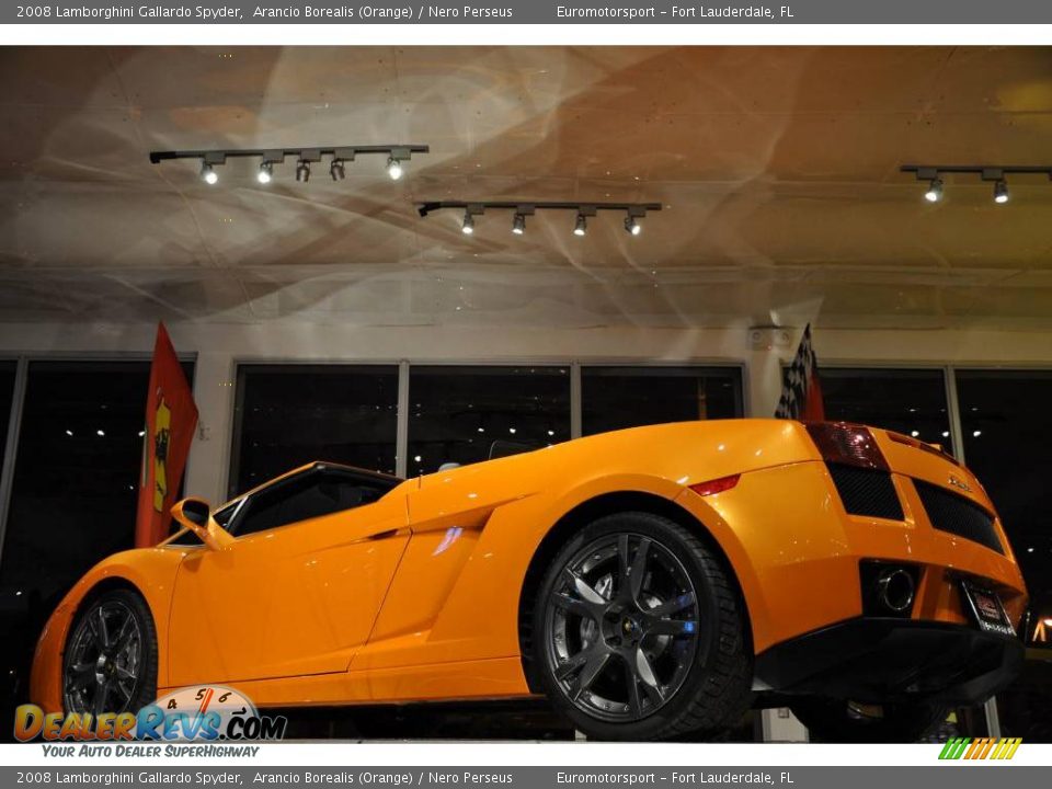 2008 Lamborghini Gallardo Spyder Arancio Borealis (Orange) / Nero Perseus Photo #22