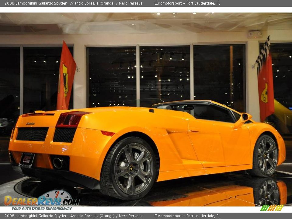 2008 Lamborghini Gallardo Spyder Arancio Borealis (Orange) / Nero Perseus Photo #23