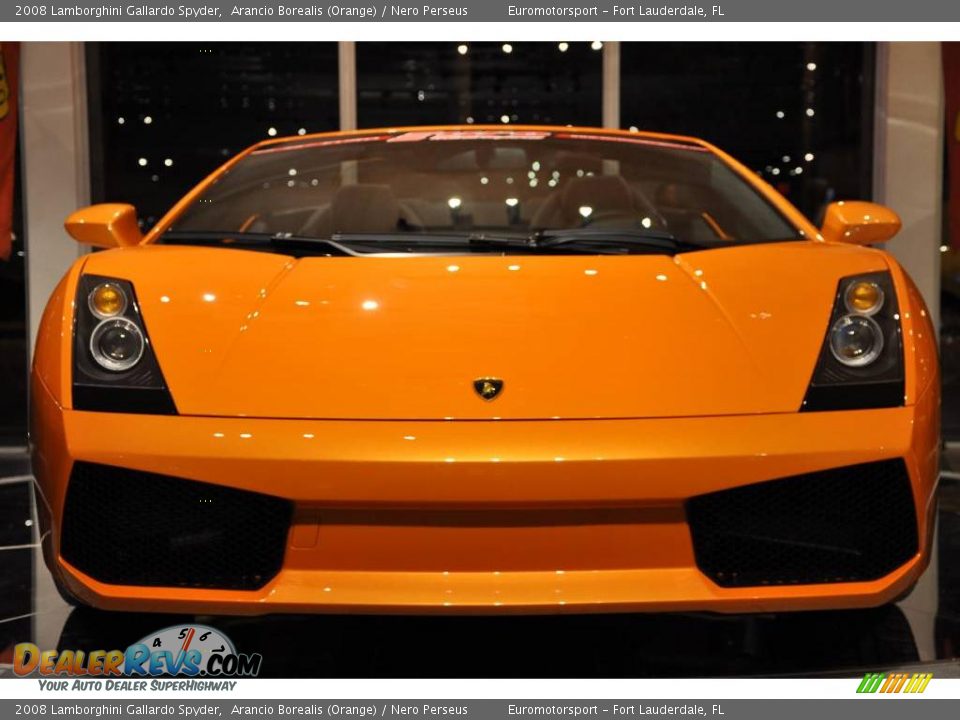 2008 Lamborghini Gallardo Spyder Arancio Borealis (Orange) / Nero Perseus Photo #24