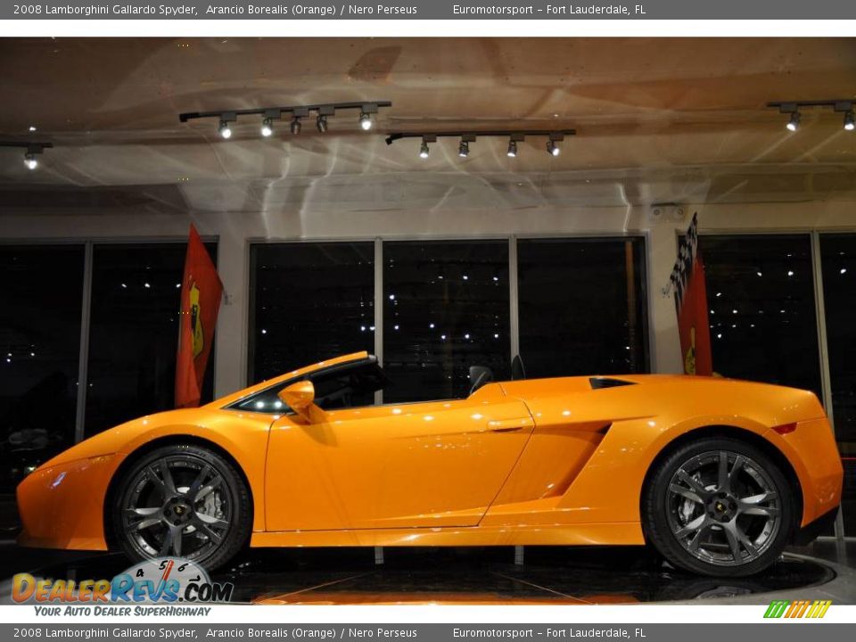 2008 Lamborghini Gallardo Spyder Arancio Borealis (Orange) / Nero Perseus Photo #26