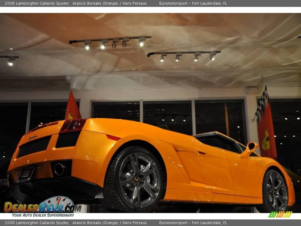 2008 Lamborghini Gallardo Spyder Arancio Borealis (Orange) / Nero Perseus Photo #29