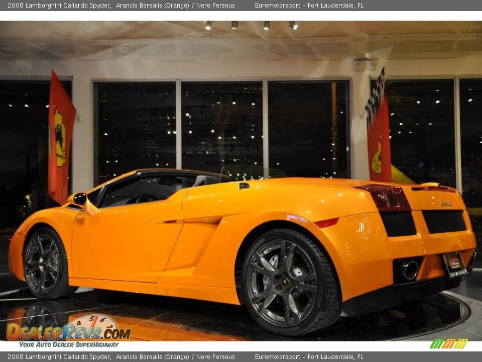 2008 Lamborghini Gallardo Spyder Arancio Borealis (Orange) / Nero Perseus Photo #30