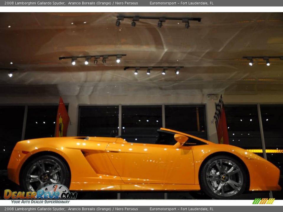 2008 Lamborghini Gallardo Spyder Arancio Borealis (Orange) / Nero Perseus Photo #33