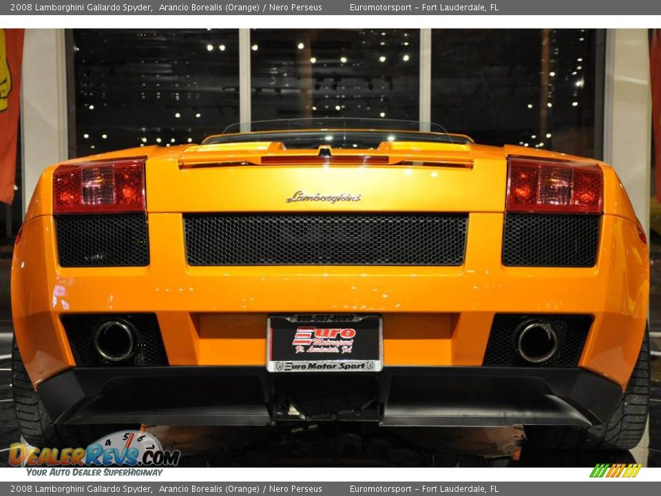 2008 Lamborghini Gallardo Spyder Arancio Borealis (Orange) / Nero Perseus Photo #39