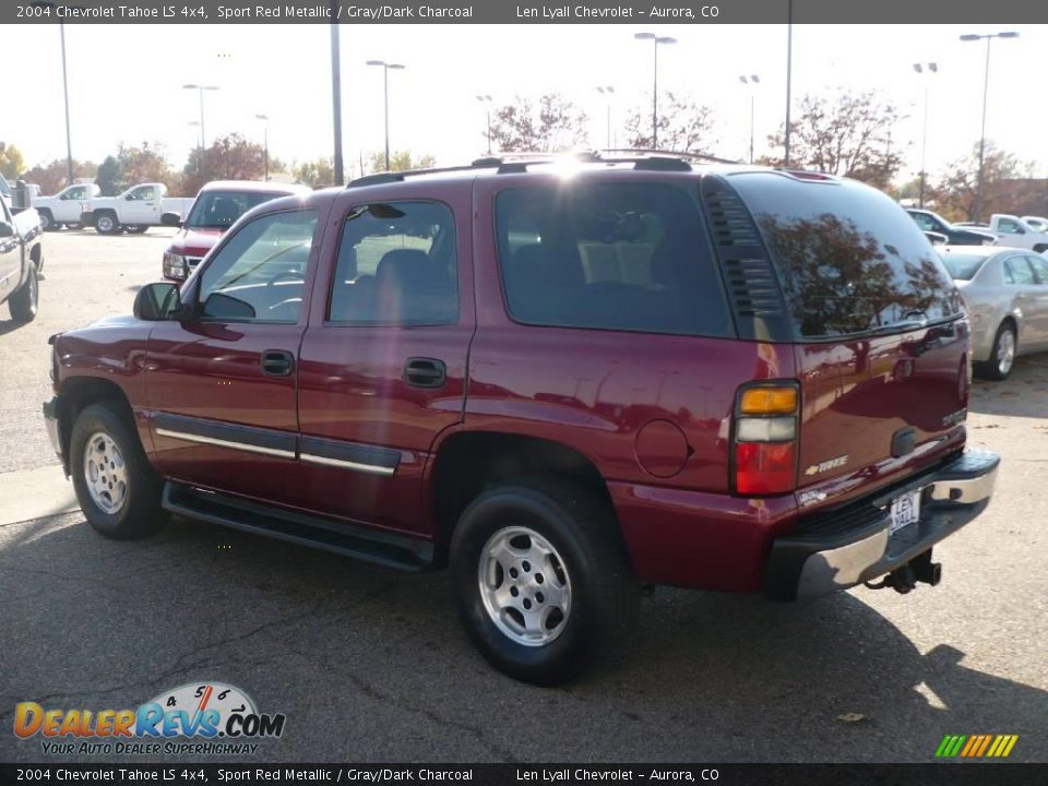 2004 Chevrolet Tahoe LS 4x4 Sport Red Metallic / Gray/Dark Charcoal Photo #4