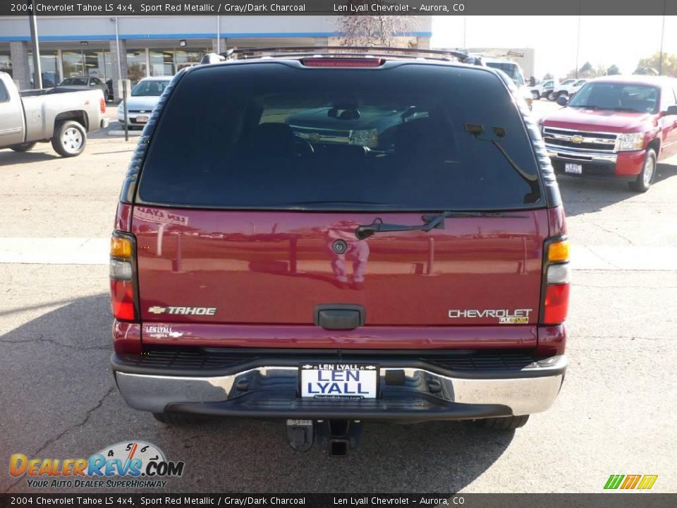 2004 Chevrolet Tahoe LS 4x4 Sport Red Metallic / Gray/Dark Charcoal Photo #5